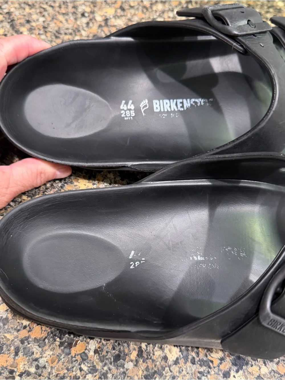 Birkenstock Black Footbed Slide Sandals Mens 11